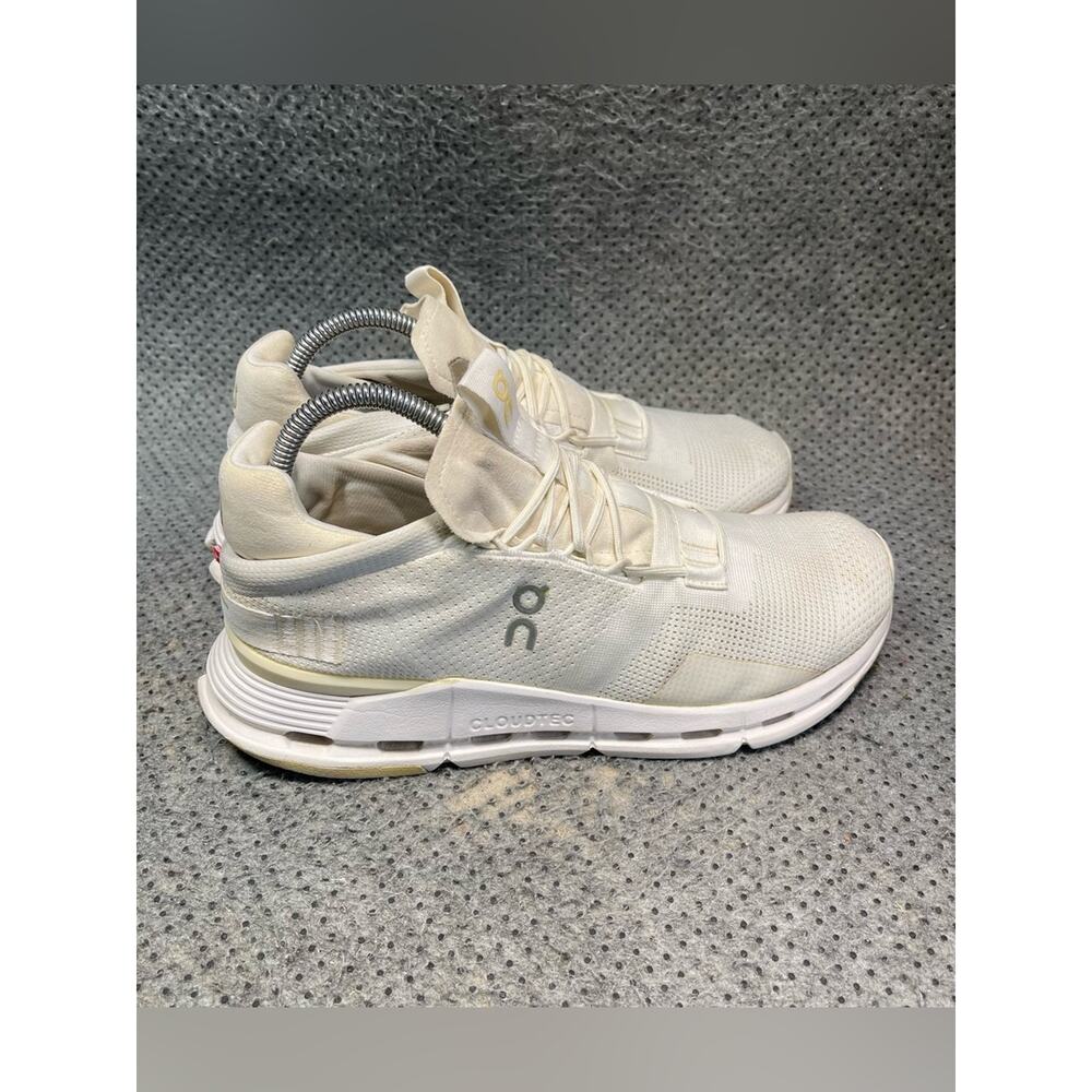 On Cloud Cloudnova White Running Shoes Size 9.5 Women’s - Picture 6 of 10